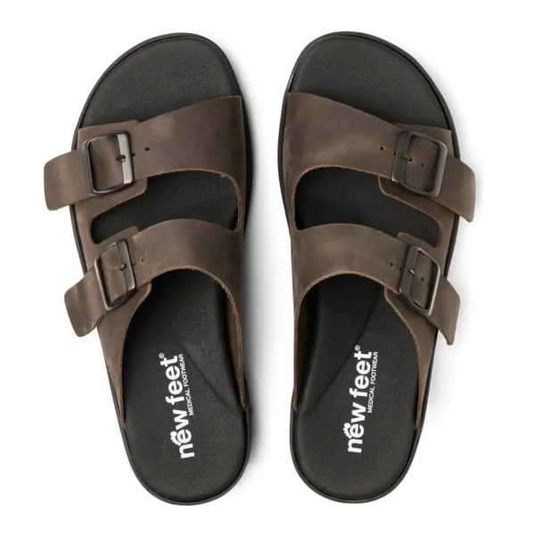 Slip in sandal med to spænder til regulering 201-49 - Billede 3