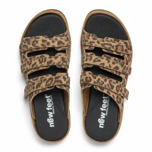 Slip-in sandal til damer med tre regulerbare velcro remme 261-41